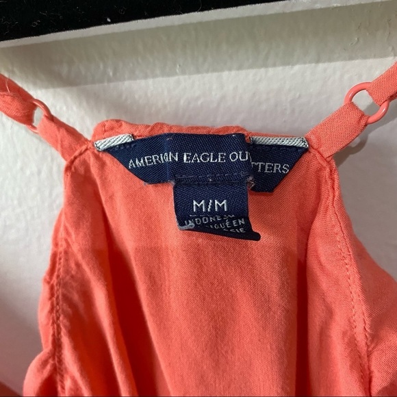 AEO Orange Ruffle tank top - Picture 4 of 8